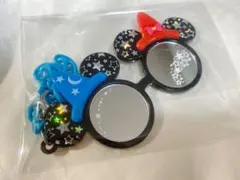 ディズニー ソーサラーミッキー&ミニー サングラスバッグチャーム キーホルダー