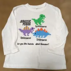 ジュラシック・パーク 恐竜 長袖カットソー 110センチ