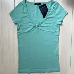 brandy melville ミントグリーン リボン Tシャツのサムネイル