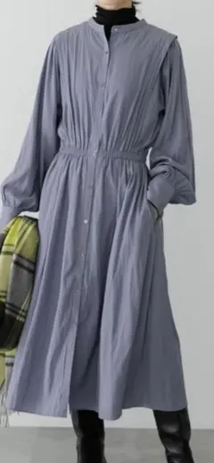 URBAN RESEARCH 割繊ギャザースリーブワンピース