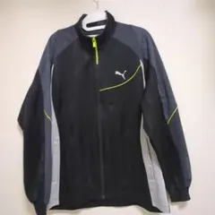 PUMA ジャージ上のみ 160サイズ 黒・グレー・黄緑