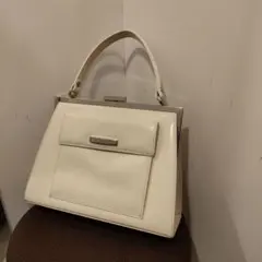 イヴサンローラン ハンドバッグ レザー ホワイト