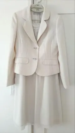 【美品】エスプリミュール フォーマルスーツ 3点セット サイズ11 白