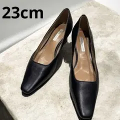 極美品✨MODE ET JACOMO 本革パンプス　23cm ブラック