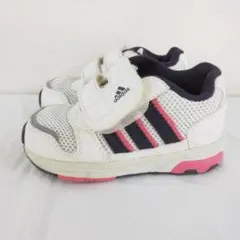 25 アディダス ベビースニーカー 白 紺 13cm