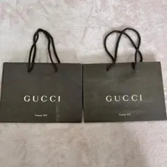 GUCCI 紙袋 2枚　セット ブラウン