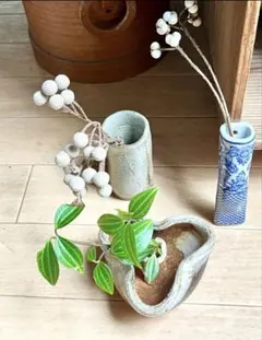 ⚫︎一輪挿し・花瓶・花器・古道具・信楽焼・京都雑貨