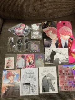 ピンクとハバネロ グッズ9点 アクリルスタンド のぼり キーホルダー 