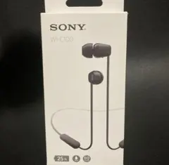 SONY WI-C100 ブラック ワイヤレスイヤホン