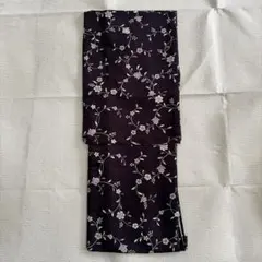 夏着物　絽　小紋　正絹　極美品　夏物　涼しげ　盛夏　黒　薄物　菊唐草　シック 夏着物 絽 小紋 正絹 極美品 夏物 涼しげ 盛夏 黒 薄物 菊唐草 シック