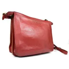 イルビゾンテ　レザー　レッド　ショルダーバッグ