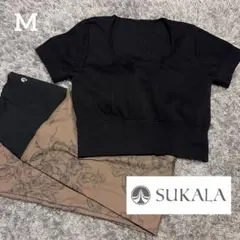 LAVA パーフェクトフォーム レギンス M ブラックSUKALA 3点セット