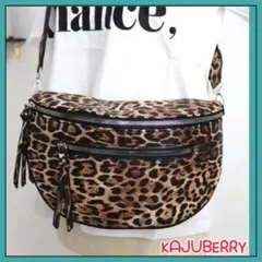 新品 レオパード柄 ヒョウ柄 ショルダーバッグ メッセンジャーバッグ