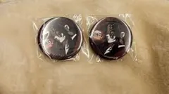 鬼滅の刃　カフェ　黒死牟　57mm　缶バッジ　お楽しみくじ