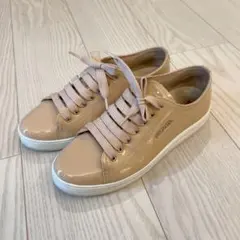 PRADA ベージュ エナメル スニーカーのサムネイル