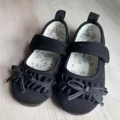 ベビー　フォーマルシューズ　黒　ブラック　サイズ15センチ