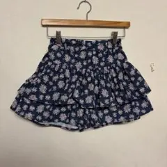 anyFAM ショートパンツ　140 花柄　紺色