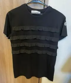 borders at balcony 36 フリルTシャツ　ブラック　黒