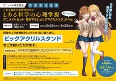 とある科学の心理掌握 ビッグアクリルスタンド