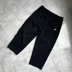 adidas アディダス パンツ ハーフ 7分丈 ブラック L 黒
