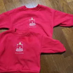 BAKER クリスマス トレーナー 赤　お揃い