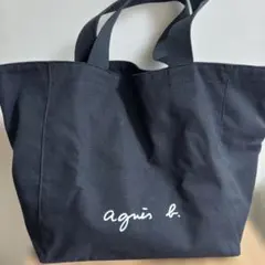 agnis b. 黒 トートバッグ