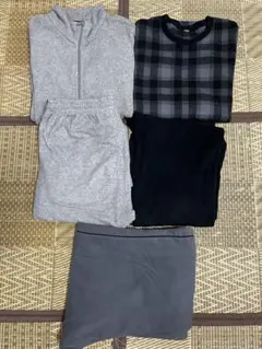 ユニクロ　フリース　パジャマ　まとめ売り　メンズ　L XL 秋　冬