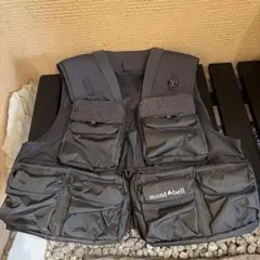 【新品未使用】mont-bell フィッシングベスト ブラックLサイズ