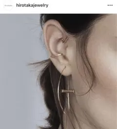 【レア】hirotaka ヒロタカ　ピアス　両耳 Drosera Diamond ピアス ／ ※シングル（右耳用