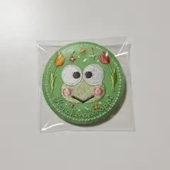 サンリオ けろけろけろっぴ 花言葉刺繍缶バッジ