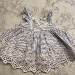 ベビーgap 刺繍入りストライプブラウス