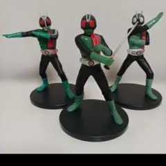 仮面ライダーフィギュア3体セット バンプレスト非売品1997年製　希少アイテムのサムネイル
