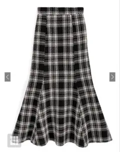 GRL チェック柄ツイードマーメイドスカート［gc230］