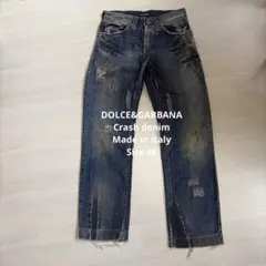 DOLCE&GABBANA ダメージデニムパンツ　46