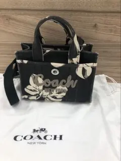 COACH NEW YORK ショルダーバッグ キャンバス 花柄