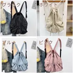 値下げ‼️【ピンク】巾着リュック 大容量 軽量 マザーズバッグ スクールバッグ