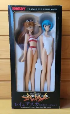 セガ　ツクダホビー　エヴァンゲリオン　レイ&アスカ (水着バージョン)