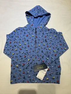 帆船柄フード付きパーカー　新品タグ付き　ポロ