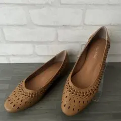 極美品　⭐️ パンプス　imsentir イムサンティール 23.5 キャメル