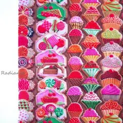 358.アイシングクッキー USAコットン シーチング はぎれ布 リアルピクチャ