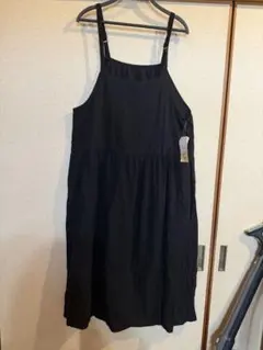 natural plus キャミワンピース ブラック 新品 4L