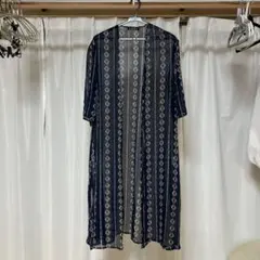 GORGE シースルー カーディガン ネイビーのサムネイル