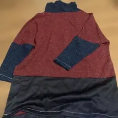 配色　ニット　フリーサイズ