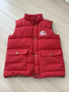 CAMP7 レッド ダウンベスト
