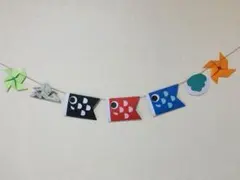 こいのぼり ガーランド こどものひ 壁飾り 行事 端午の節句 ハンドメイドのサムネイル