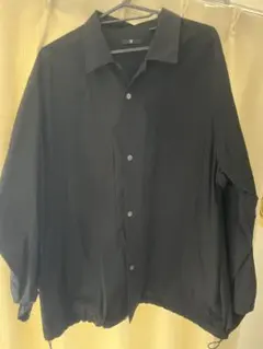 ユニクロ UNIQLO コラボ ＋J スーピマコットンオーバーシャツブルゾン黒