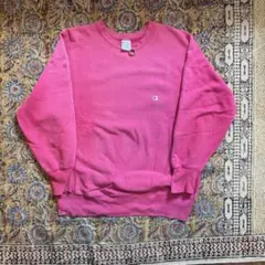90s Champion リバースウィーブ USA製 ピンク L ヴィンテージ