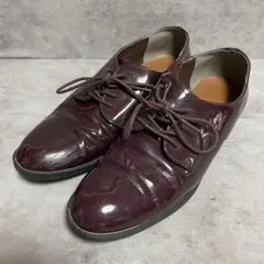 【GU】（XL）オックスフォードシューズ レースアップ エナメル