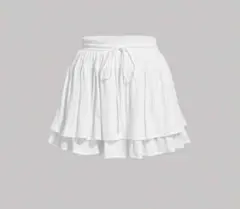 SHEIN ホワイト フレアミニスカート XS