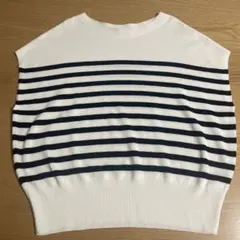 Lugnoncure ボーダー ノースリーブ ニット
